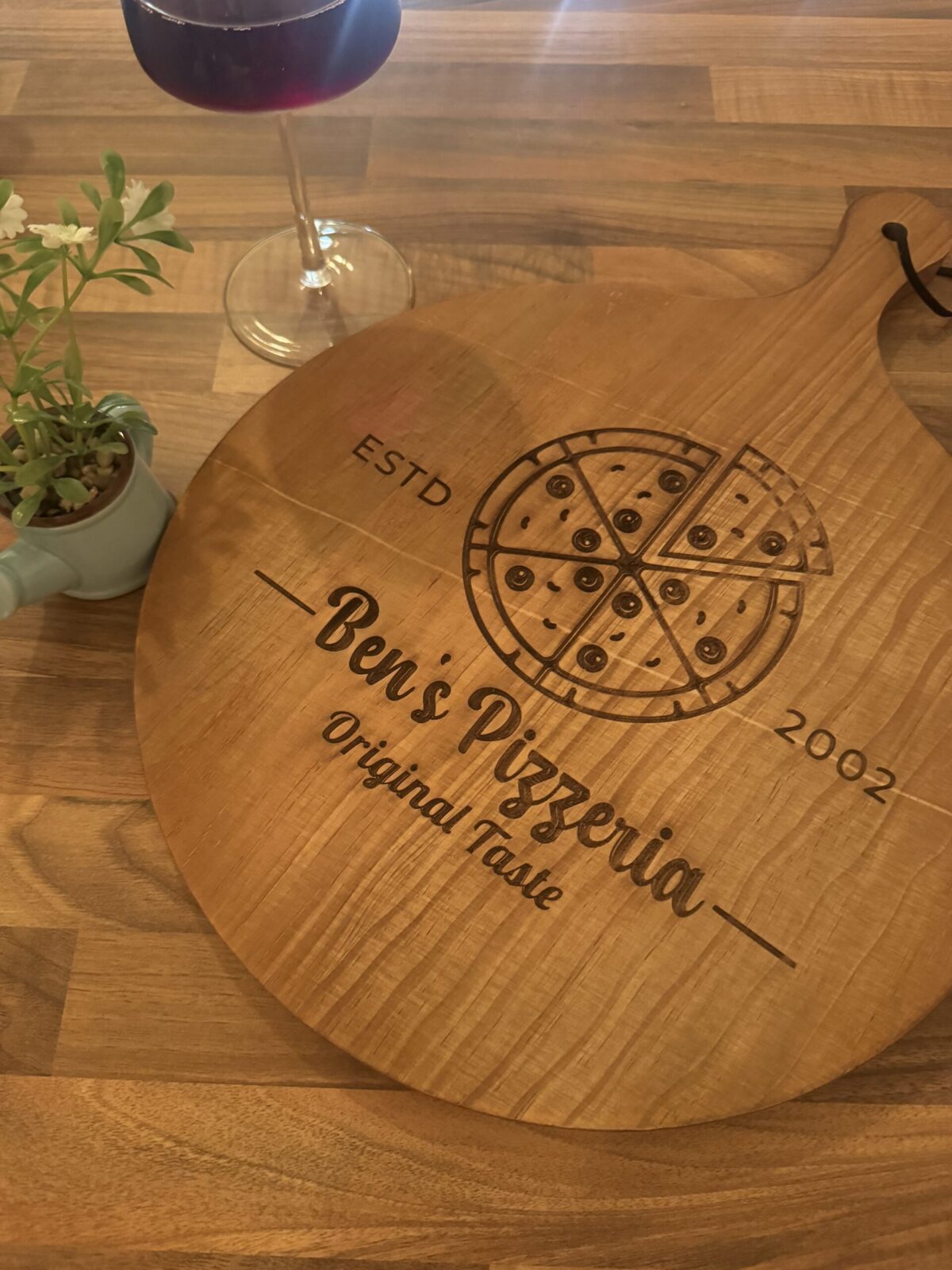 Large Acacia Wooden Pizza Board | Personalised Pizza Board | Gifts for Pizza Lovers | Custom Pizza Board | Pizza Present | Pizza Paddle - Image 2