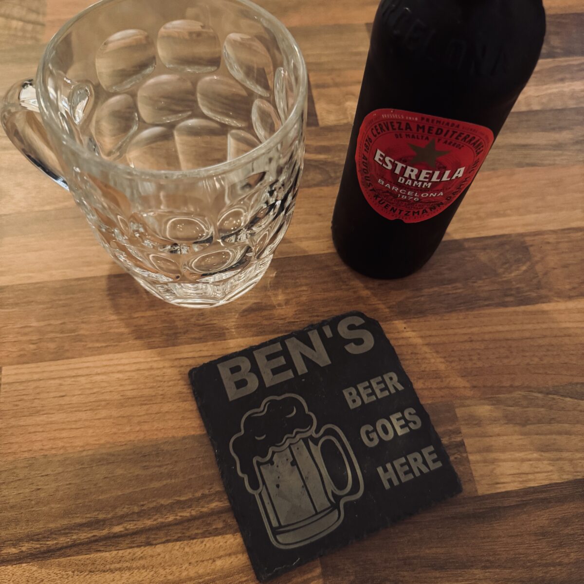 Personalised Beer Coaster | Men’s Gifts Personalised | Personalised Gifts for Boyfriend | Beer Mats Personalised | Coasters personalised UK