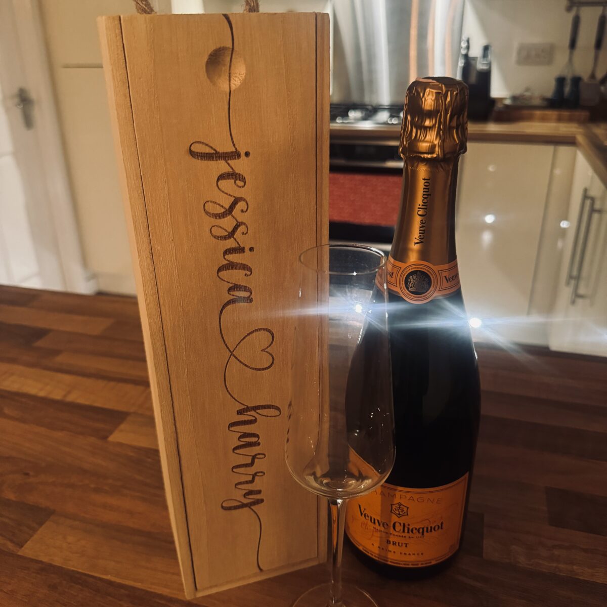 Personalised Wine Box Wedding | Personalised Slide Wine Box | Wooden Gift Box | Wooden Bottle Box | Engraved Wine Box | Wedding Gift Idea