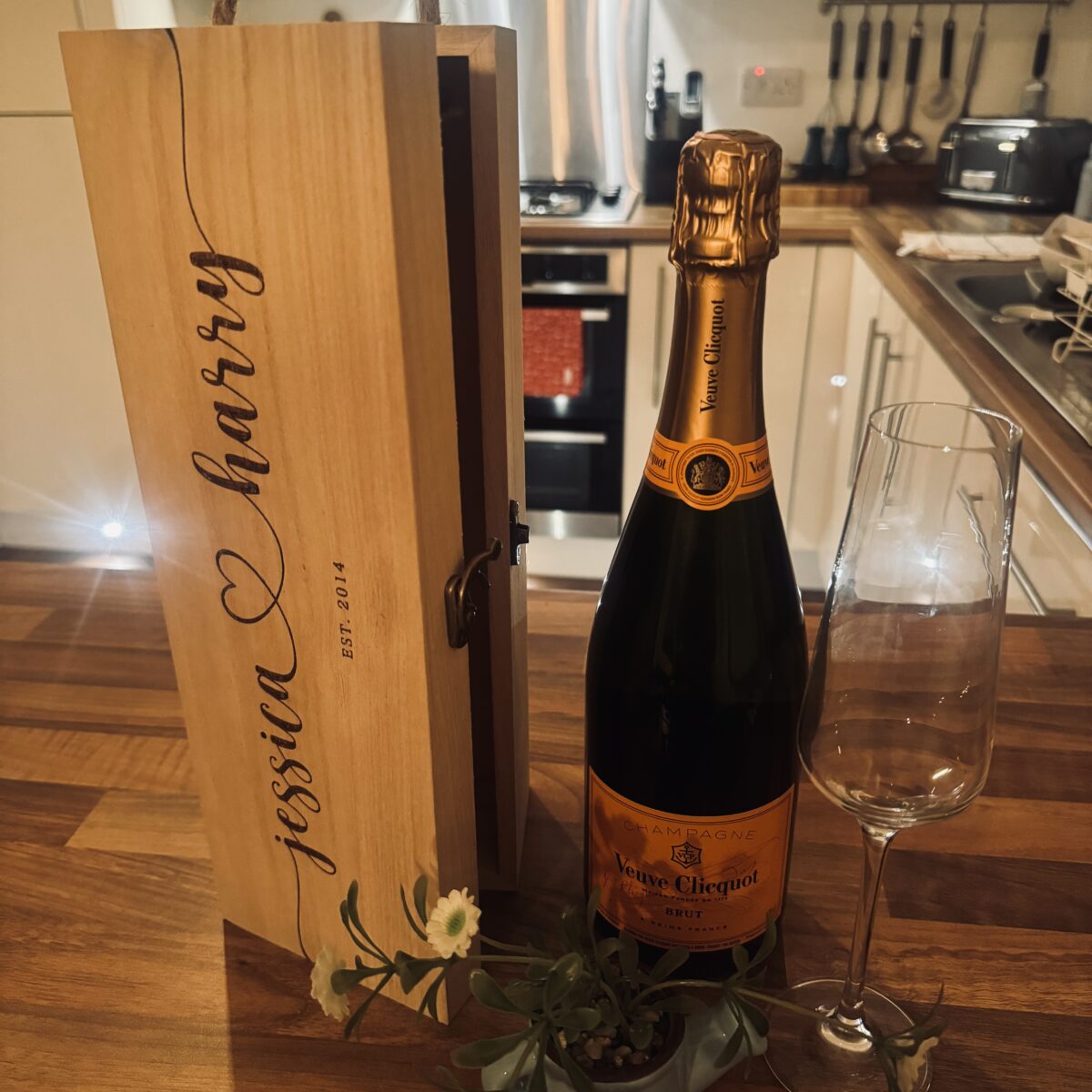Personalised Wine Box Wedding | Personalised Wooden Wine Box | Wooden Gift Box | Wooden Bottle Box | Engraved Wine Box | Wedding Gift Idea