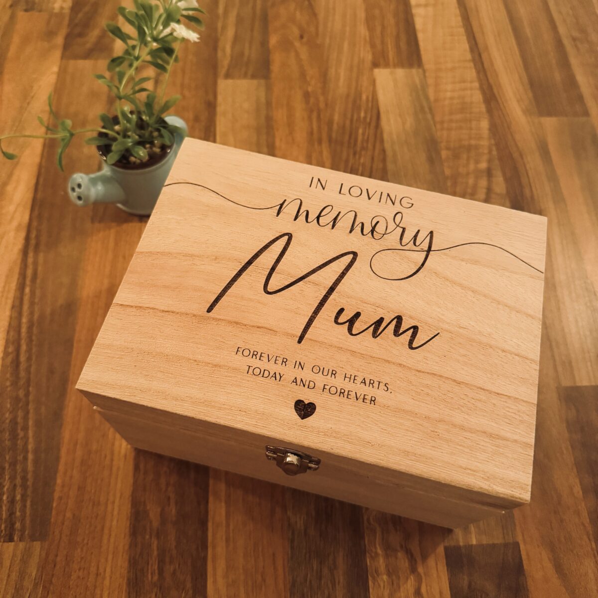 Personalised Memorial Wooden Memory Box | Memorial Keepsake Box | Personalised Gift Box | Remembrance Keepsake Box | Bereavement Gift