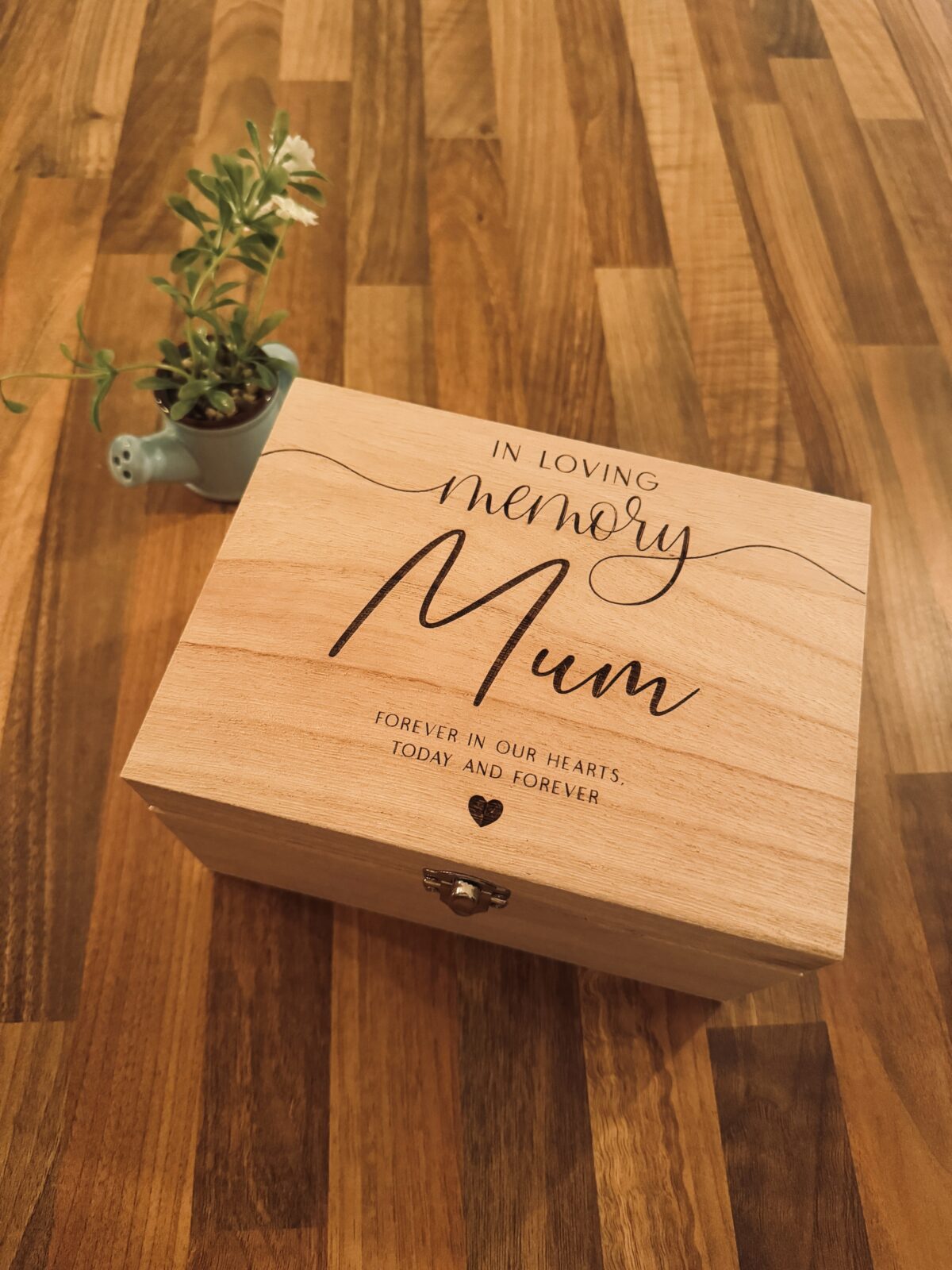 Personalised Memorial Wooden Memory Box | Memorial Keepsake Box | Personalised Gift Box | Remembrance Keepsake Box | Bereavement Gift
