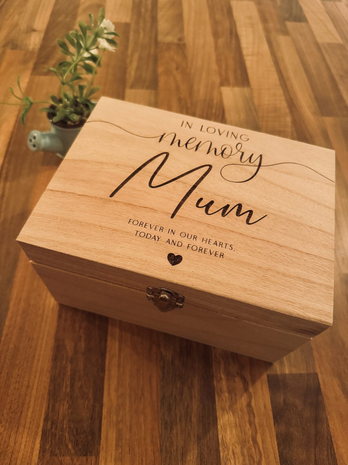 Personalised Memorial Wooden Memory Box | Memorial Keepsake Box | Personalised Gift Box | Remembrance Keepsake Box | Bereavement Gift - Image 2