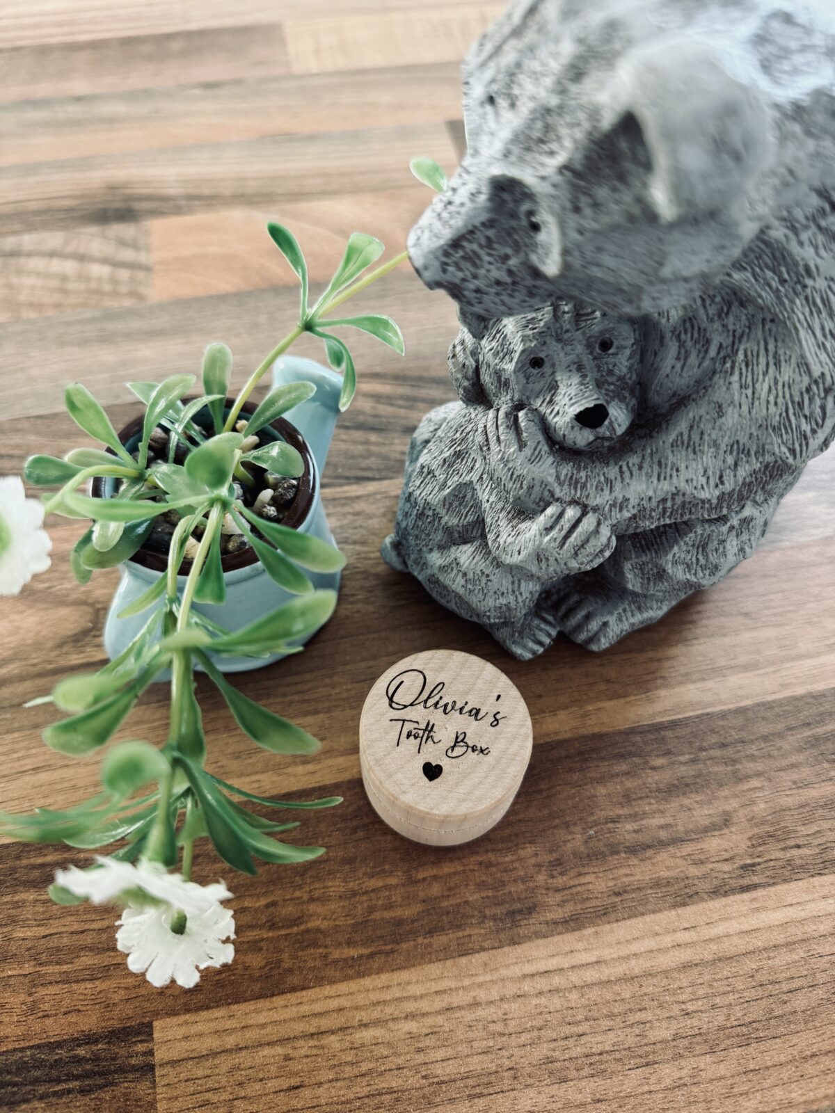 Personalised Baby Teeth Box | Tooth Fairy Pots | Baby Keepsakes | Laser Engraved Mini Box Christening Gift / Present | Baby Shower Gift