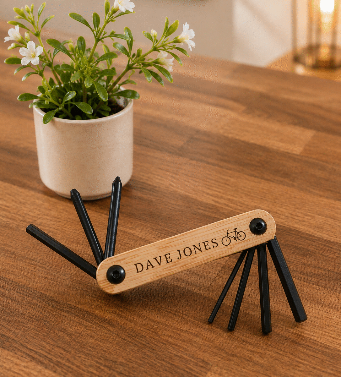 Personalised Outdoor 7 in 1 Multi Bike Tool | Gift for Cyclists & Handyman