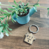 Personalised House Shaped Keyrings | Housewarming Gift | New Home | His & Hers | Gifts for Homeowner | Moving House Gift | Couples Keyrings