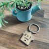 Personalised House Shaped Keyrings | Housewarming Gift | New Home | His & Hers | Gifts for Homeowner | Moving House Gift | Couples Keyrings - Image 2