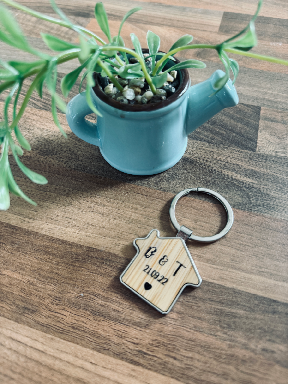 Personalised House Shaped Keyrings | Housewarming Gift | New Home | His & Hers | Gifts for Homeowner | Moving House Gift | Couples Keyrings - Image 2