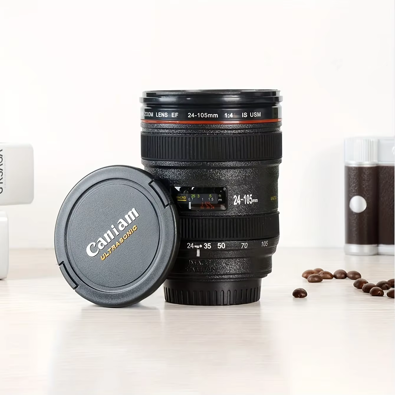 Camera Lens Stainless Steel Coffee Mug