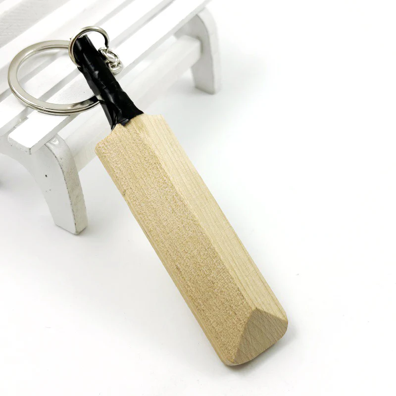 Mini Wooden Cricket Bat Keyring | Cricket Keychain Gift | Sports Gift for Cricket Lovers and Fans | Cricket Lovers Present & Gift