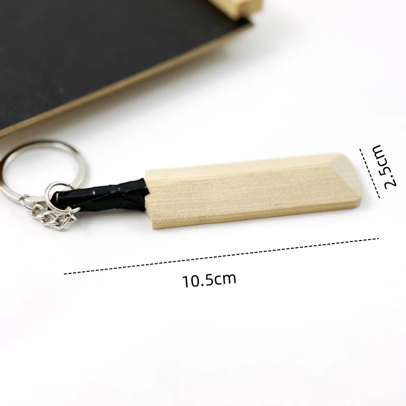 Mini Wooden Cricket Bat Keyring | Cricket Keychain Gift | Sports Gift for Cricket Lovers and Fans | Cricket Lovers Present & Gift - Image 4