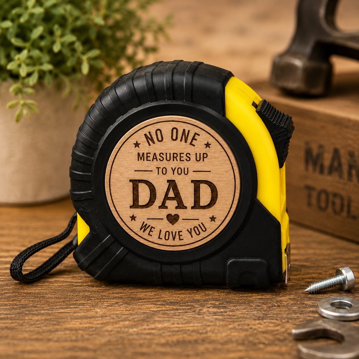 Personalised Tape Measure for Dad | Engraved Measuring Tape Gift | Fathers Day Tool Gift | Engraved Tool Gift for Fathers Day - Image 4
