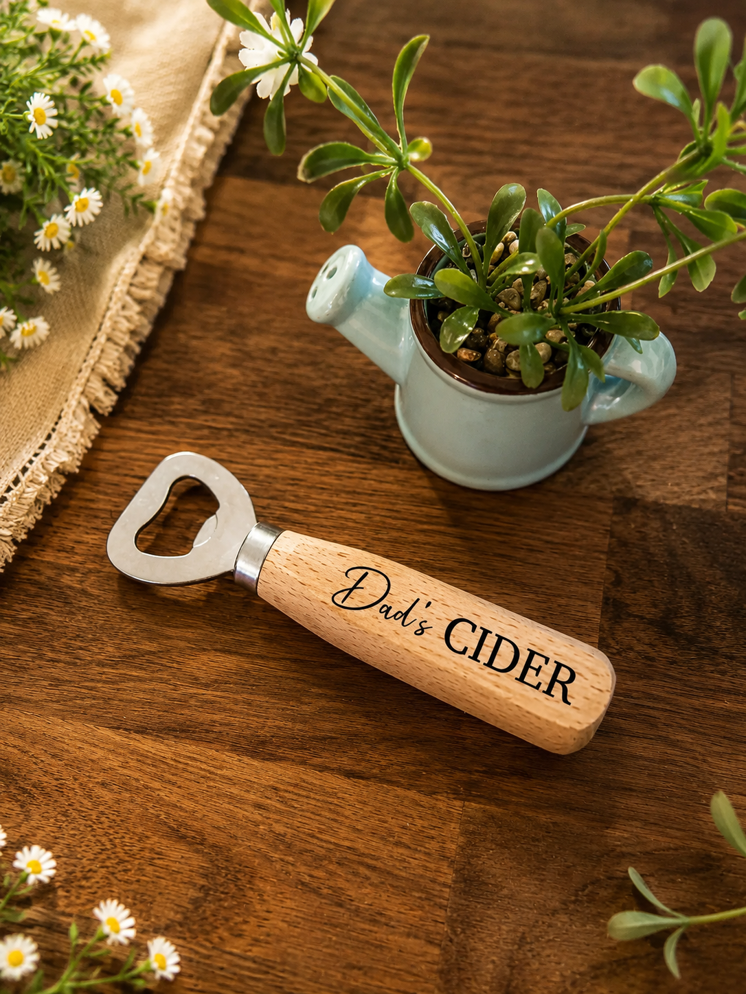Personalised Cider Bottle Opener | Wooden Bottle Opener - Image 2